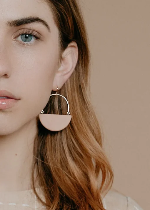 Online Amber E Lea Saturn Earrings Handmade Jewelry
