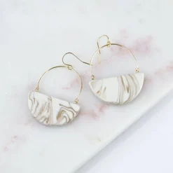 Online Amber E Lea Saturn Earrings Handmade Jewelry