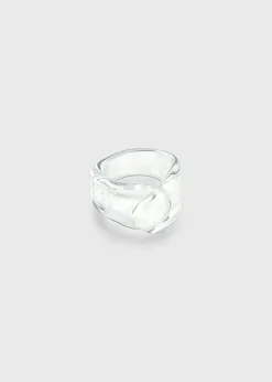 Online Annika Inez Glassy Foldover Ring Handmade Jewelry
