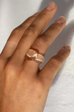Online Annika Inez Glassy Foldover Ring Handmade Jewelry