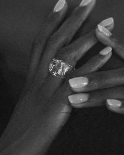 Online Annika Inez Glassy Foldover Ring Handmade Jewelry