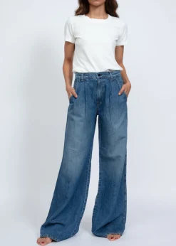 Best ASKK NY Light Weight Pleated Trouser Denim Bottoms