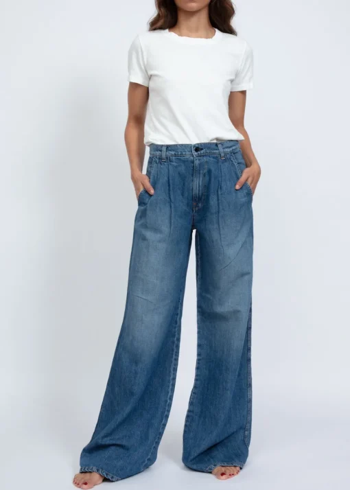 Best ASKK NY Light Weight Pleated Trouser Denim Bottoms