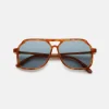 Discount Carla Colour VITO LAPIS OAK / oversized, light tort aviator sunglasses Accessories