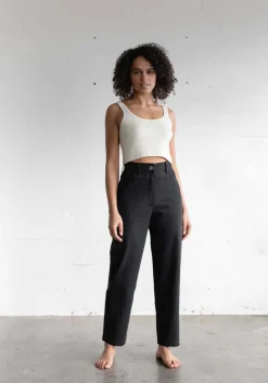 Clearance First Rite Narrow Trouser in Black Bottoms