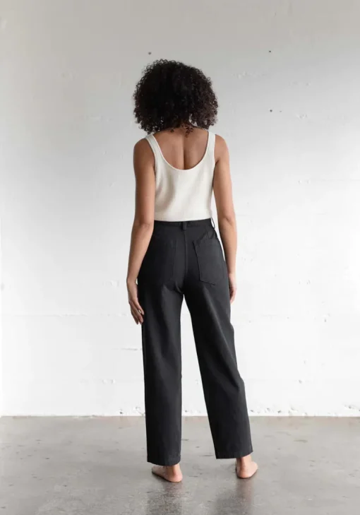 Clearance First Rite Narrow Trouser in Black Bottoms