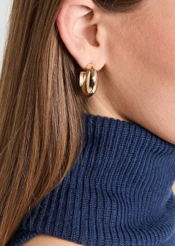 Outlet Jennifer Zeuner Seema 1" Gold Earrings Handmade Jewelry