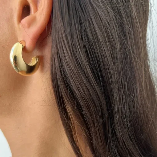 Outlet Jennifer Zeuner Seema 1" Gold Earrings Handmade Jewelry