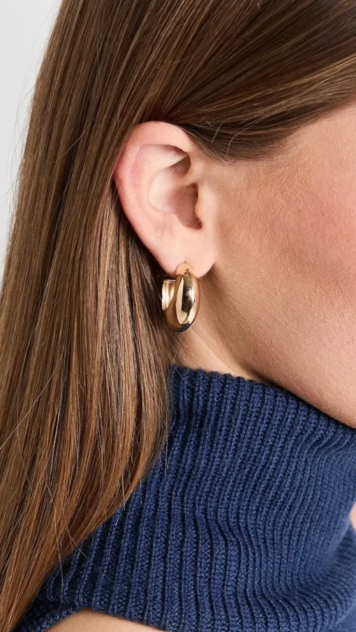 Outlet Jennifer Zeuner Seema 1" Gold Earrings Handmade Jewelry