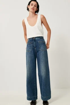 Fashion Johnny O High Rise Denim - Vintage Blue Bottoms