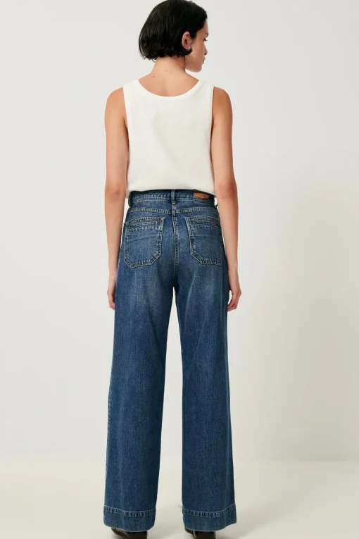 Fashion Johnny O High Rise Denim - Vintage Blue Bottoms