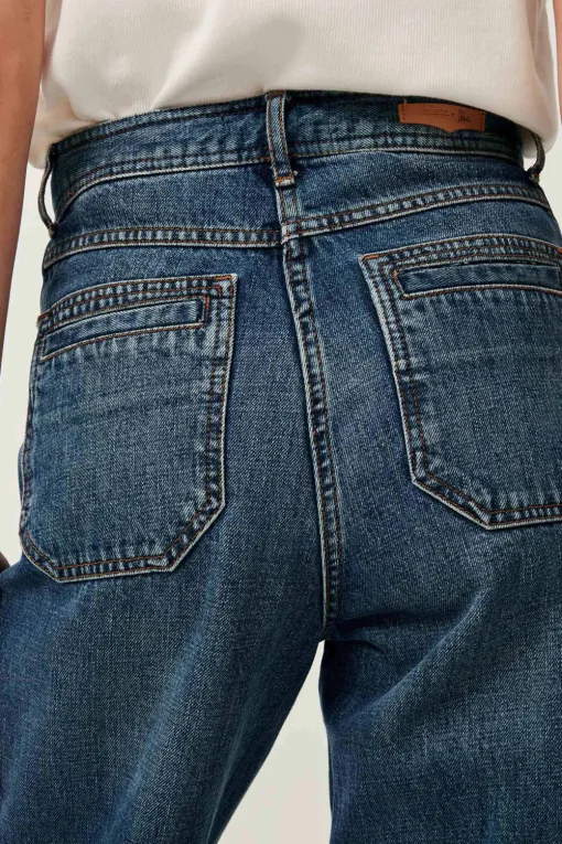 Fashion Johnny O High Rise Denim - Vintage Blue Bottoms