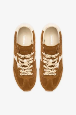 Sale Larroude Stella Sneaker Trainer in Pecan Shoes