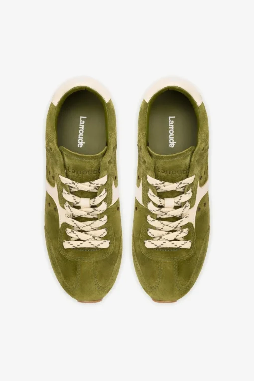 Online Larroude Stella Sneaker Trainer in Seaweed Shoes