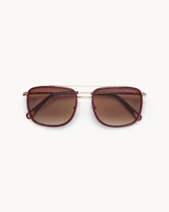 Discount Machete Amelia Sunglasses in Oxblood Accessories