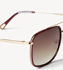 Discount Machete Amelia Sunglasses in Oxblood Accessories