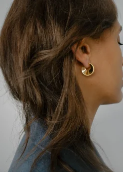Outlet Otiumberg Arc Gold Hoops Handmade Jewelry