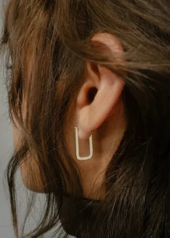 Fashion Otiumberg Chunky Rectangle Hoops Handmade Jewelry