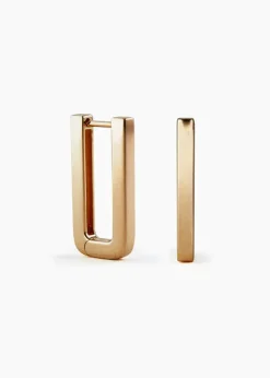 Fashion Otiumberg Chunky Rectangle Hoops Handmade Jewelry