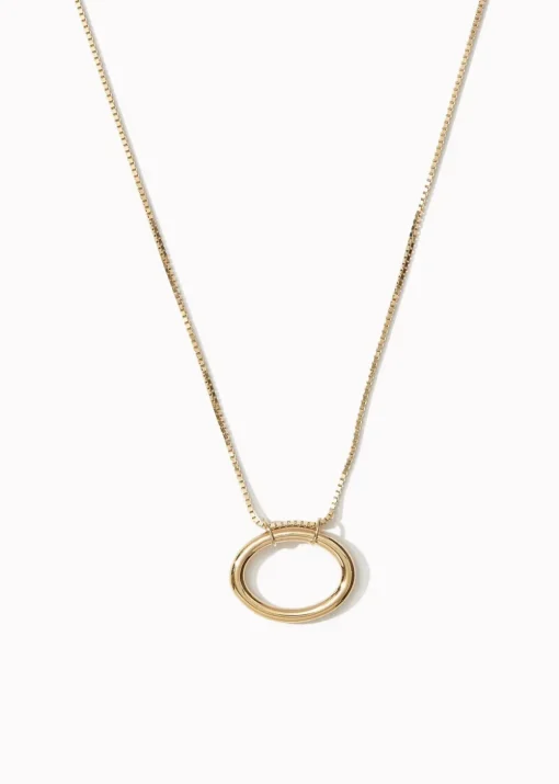 Hot Otiumberg Oval Pendant Necklace in Gold Vermeil Handmade Jewelry