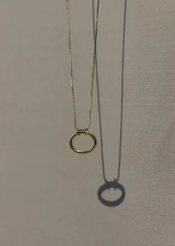 Hot Otiumberg Oval Pendant Necklace in Gold Vermeil Handmade Jewelry