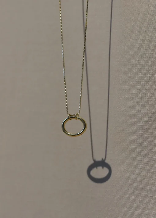 Hot Otiumberg Oval Pendant Necklace in Gold Vermeil Handmade Jewelry
