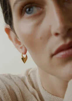 Discount Otiumberg Roscida Heart Hoops Handmade Jewelry