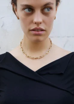 New Otiumberg Signature Gold Arena Chain Necklace Handmade Jewelry