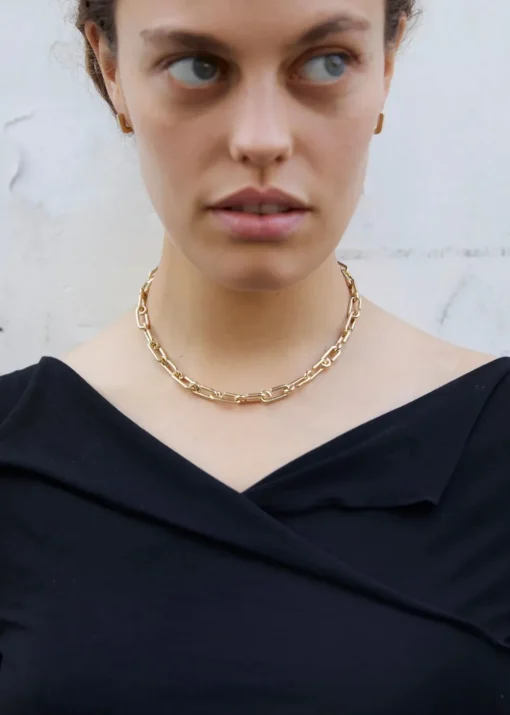 New Otiumberg Signature Gold Arena Chain Necklace Handmade Jewelry