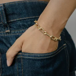 Clearance Otiumberg Signature Gold Arena Bracelet Handmade Jewelry