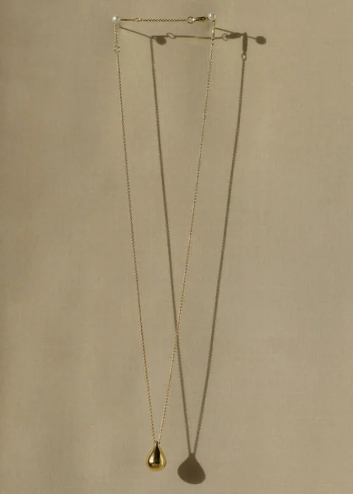 Sale Otiumberg Stilla Necklace in 14kt Gold Vermeil Handmade Jewelry