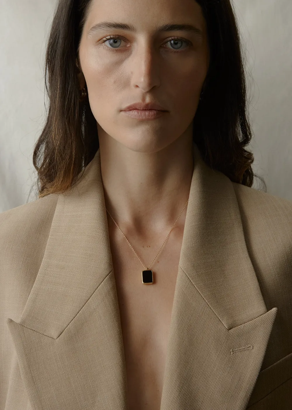 Hot Otiumberg Tag Inlay Pendant in Black Onyx Handmade Jewelry