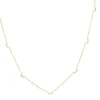 Discount Rachel Reid Diamond Baguette Fine Gold Layering Necklace Handmade Jewelry