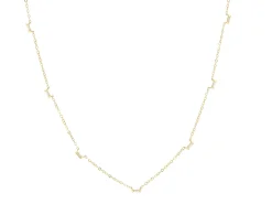 Discount Rachel Reid Diamond Baguette Fine Gold Layering Necklace Handmade Jewelry