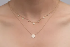 Best Rachel Reid Mini Diamond Circle Necklace Handmade Jewelry