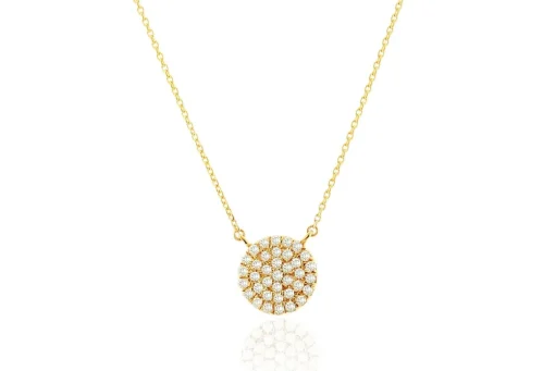 Best Rachel Reid Mini Diamond Circle Necklace Handmade Jewelry