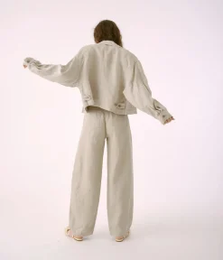 Discount Sayaka Davis Cropped Jacket in Light Taupe Tops|Outerwear