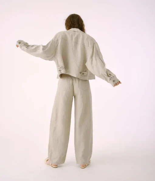 Discount Sayaka Davis Cropped Jacket in Light Taupe Tops|Outerwear