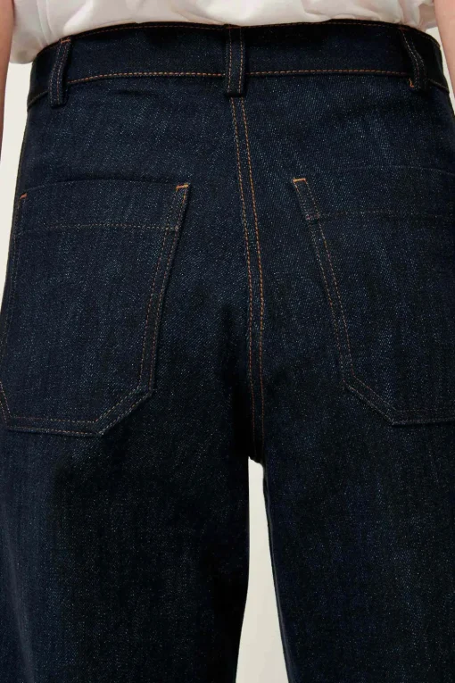 New Sessun Cookie High Rise Wide Leg Denim in Dark Indigo Bottoms