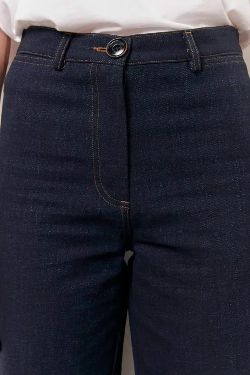 New Sessun Cookie High Rise Wide Leg Denim in Dark Indigo Bottoms