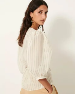 Discount Sessun Georgia Stripe Shirt Tops