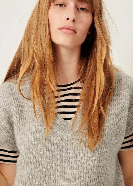 Outlet Sessun Matua Mid Grey Vest Sweater Tops