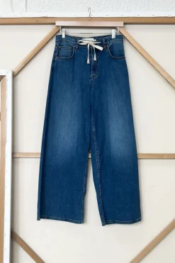 Sale Super Wide Leg - Medium Light Wash Bottoms