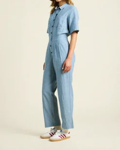 New Trovata Audra Jumpsuit in Vintage Indigo Bottoms