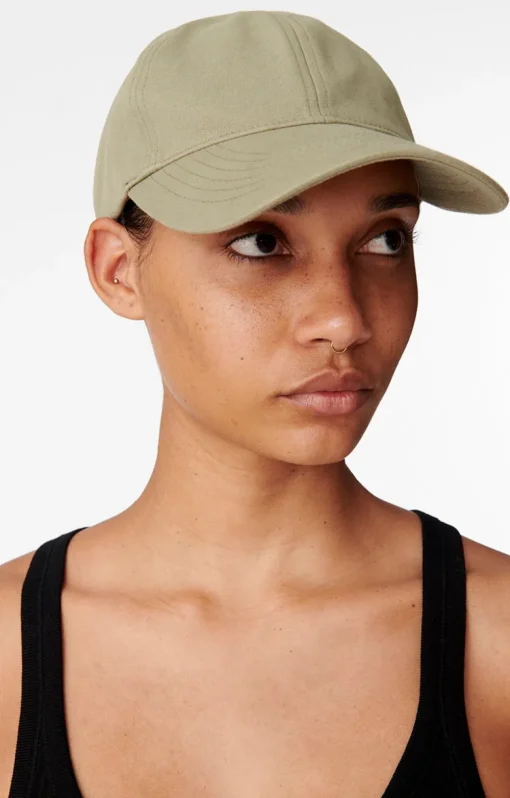 Fashion Vanessa Bruno Casquette Ball Cap in Khaki Tan Accessories